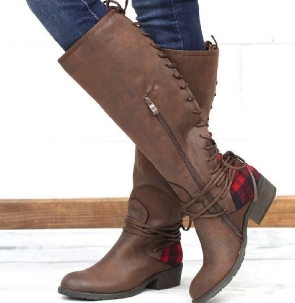 VERY VOLATILE Women's NEW Marcel Lace Up Knee High Riding Boots | Size 7